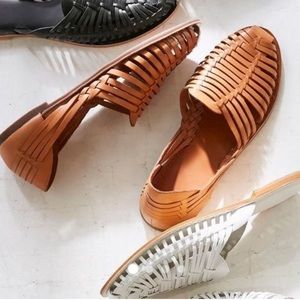 Urban Outfitters Leather Woven Sandal